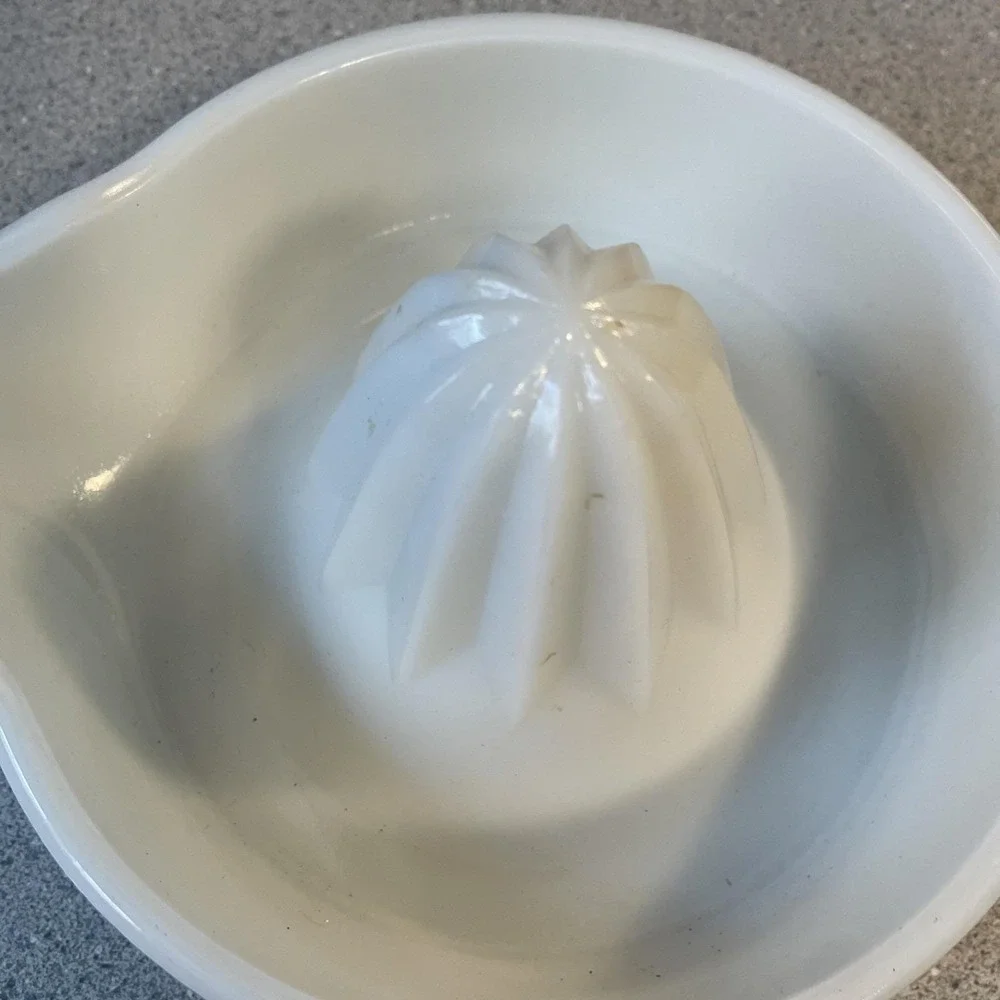 Vintage 1950's White Milk Glass 